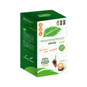Isostevia Γλυκαντικό με Στέβια 130 sticks, Box 260gr